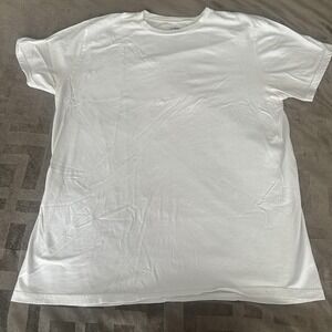 Goodfellow & Co Shirt Mens XL White Crewneck Basic Tee Tagless Cotton Solid